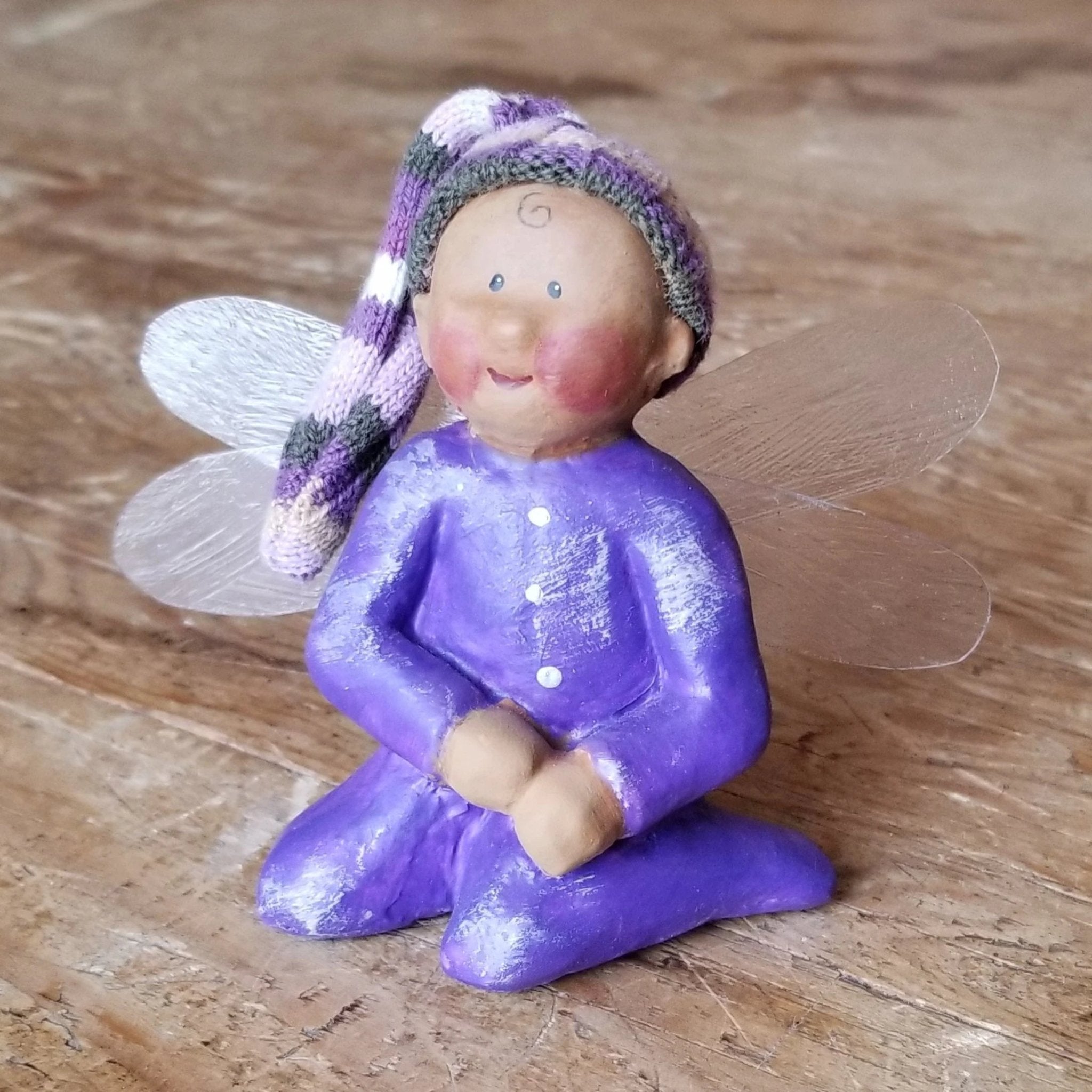 ~ Whimzeekinz Ornamentz Figurine – Purple